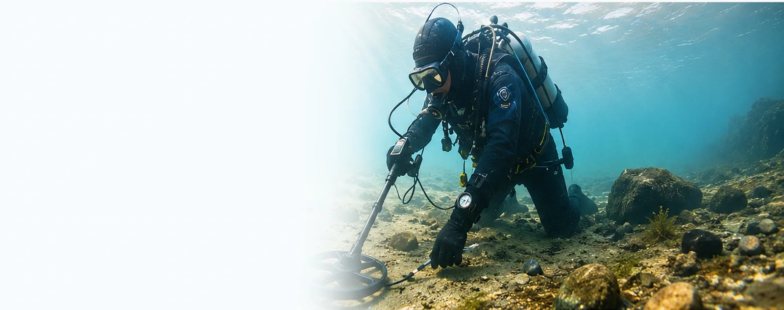 Unterwasser-Suche mit Metalldetektor: So funktioniert sie